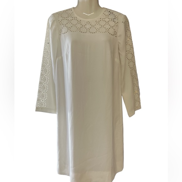 JCrew NWT Laser Cut Eyelet Dress - Picture 7 of 8